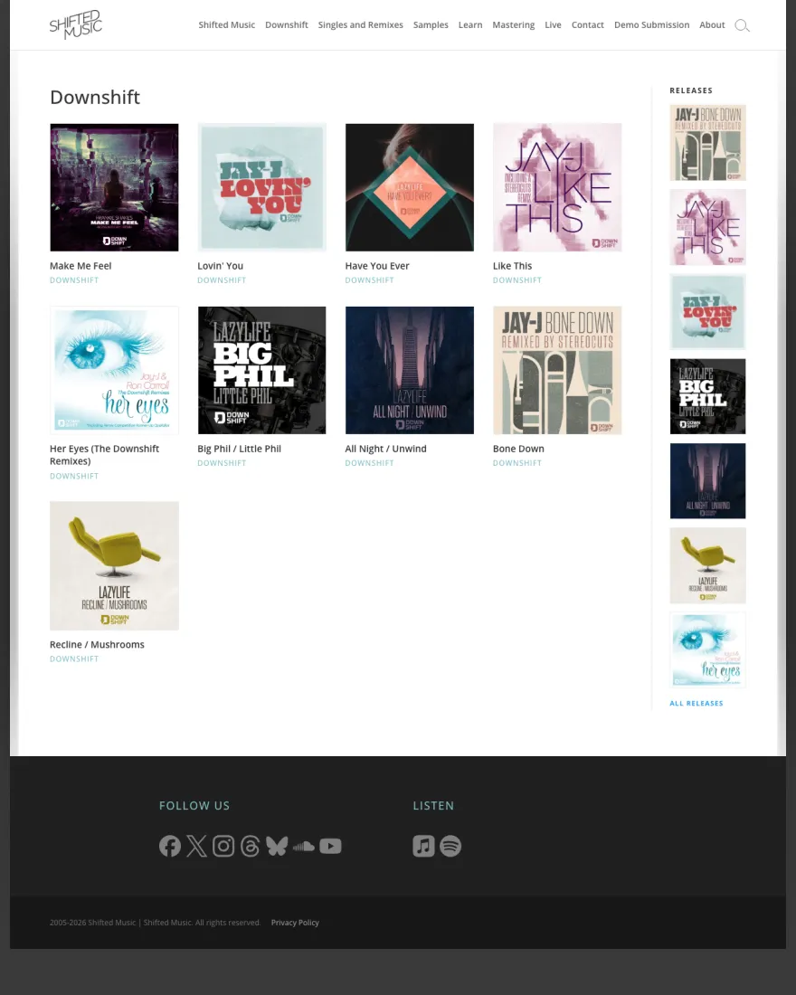 Downshift homepage