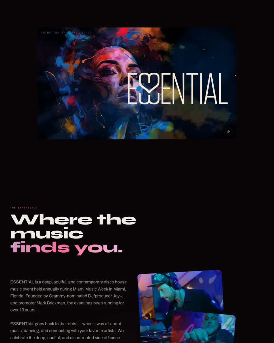 Essential Miami homepage