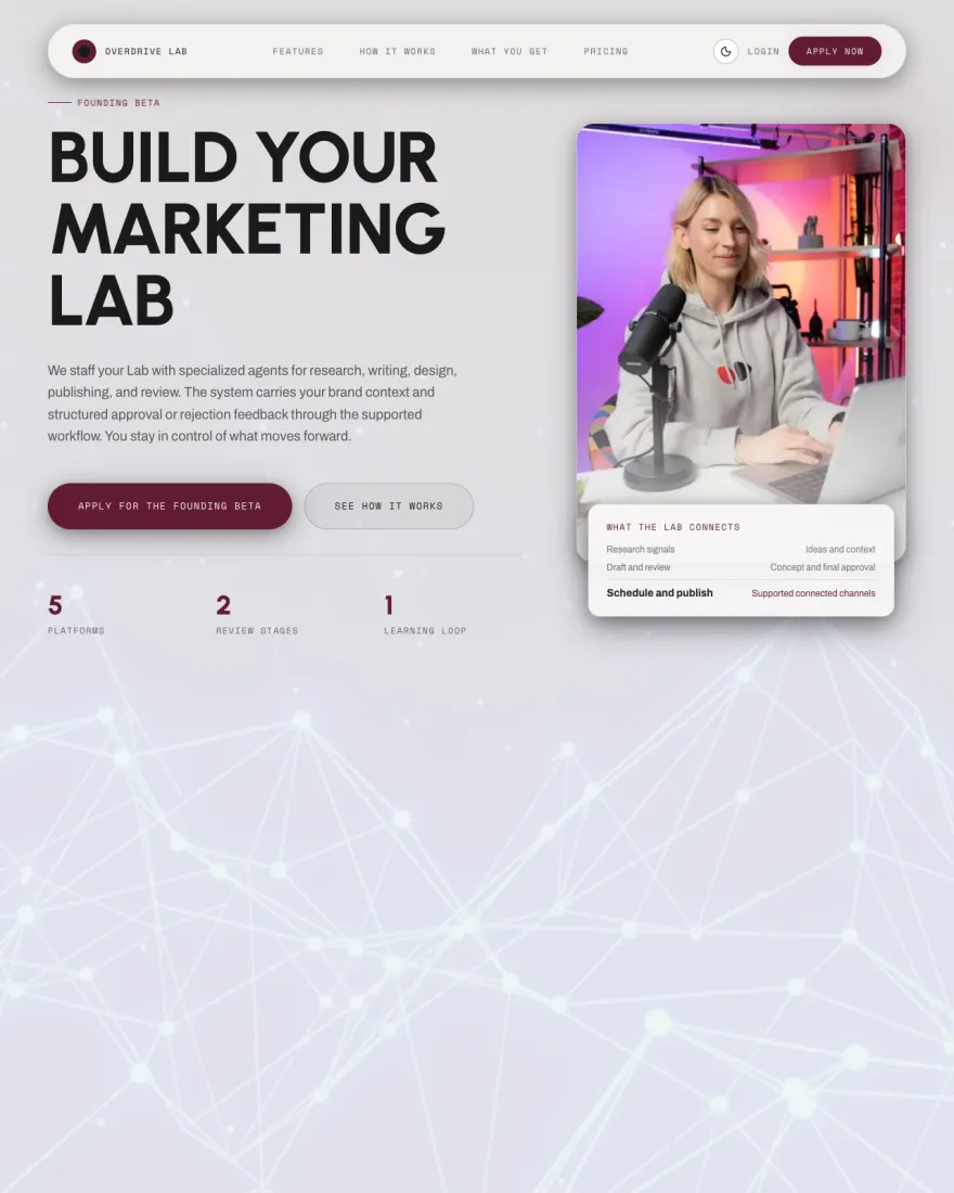 Overdrive Lab homepage